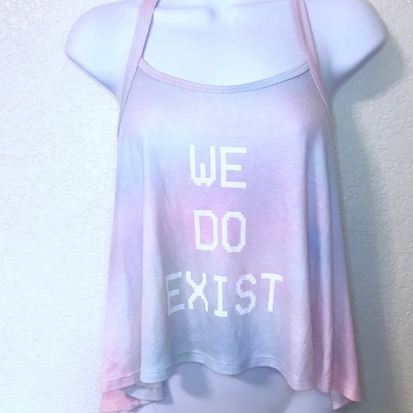 HP! Wildfox “WE DO EXIST” pastel halter top - Picture 3 of 7